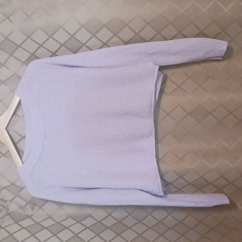 Wild Fable purple cropped sweater